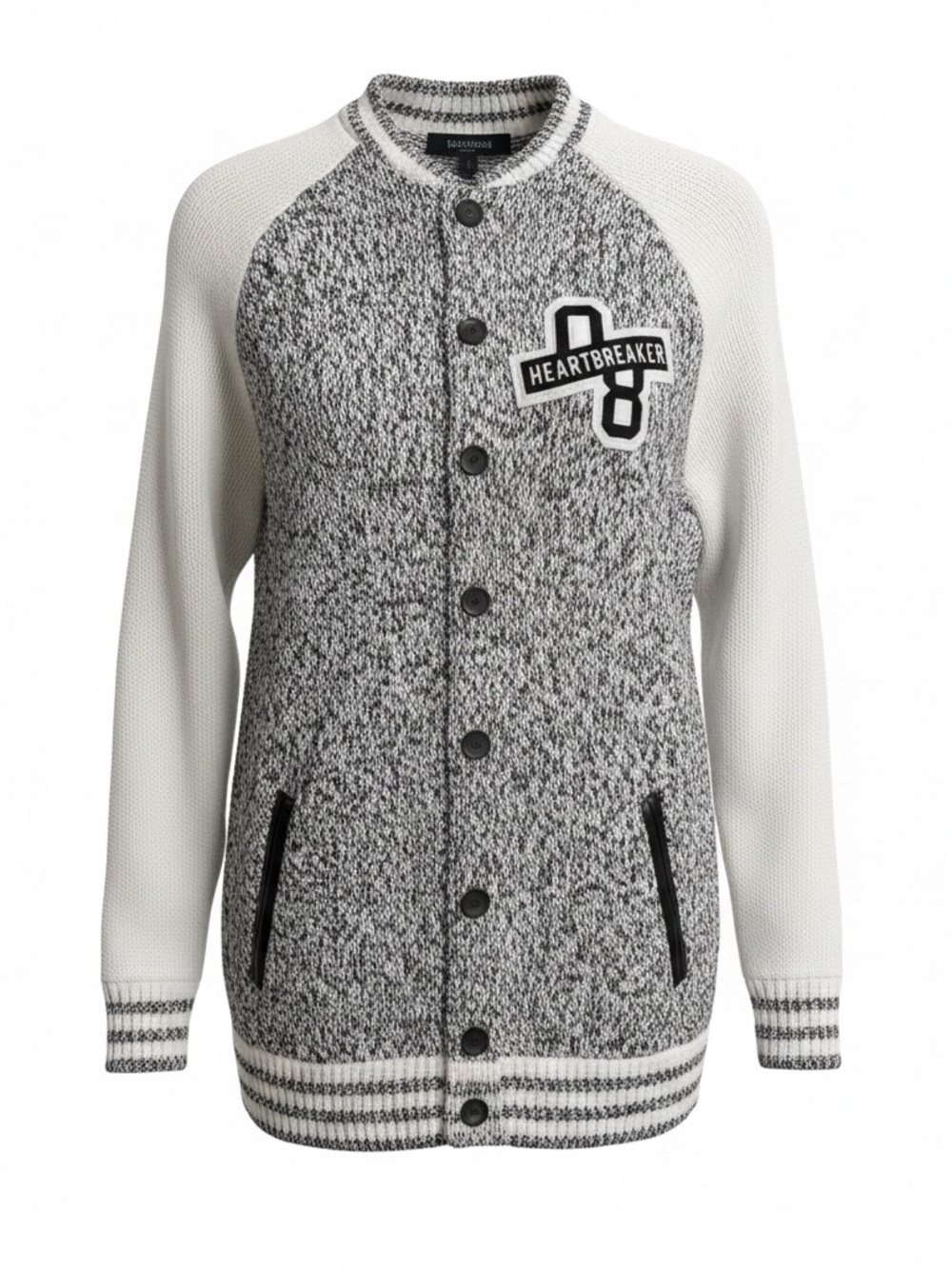 Bethany Mota Black and White Knit Sweater